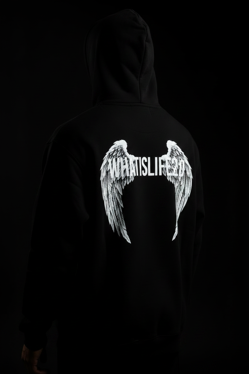 Black Hoodie - Ghost Back
