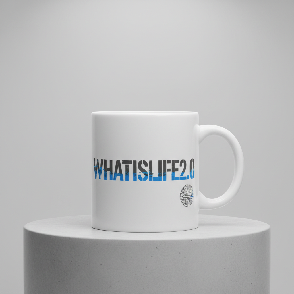 WHATISLIFE2.0 White Mug