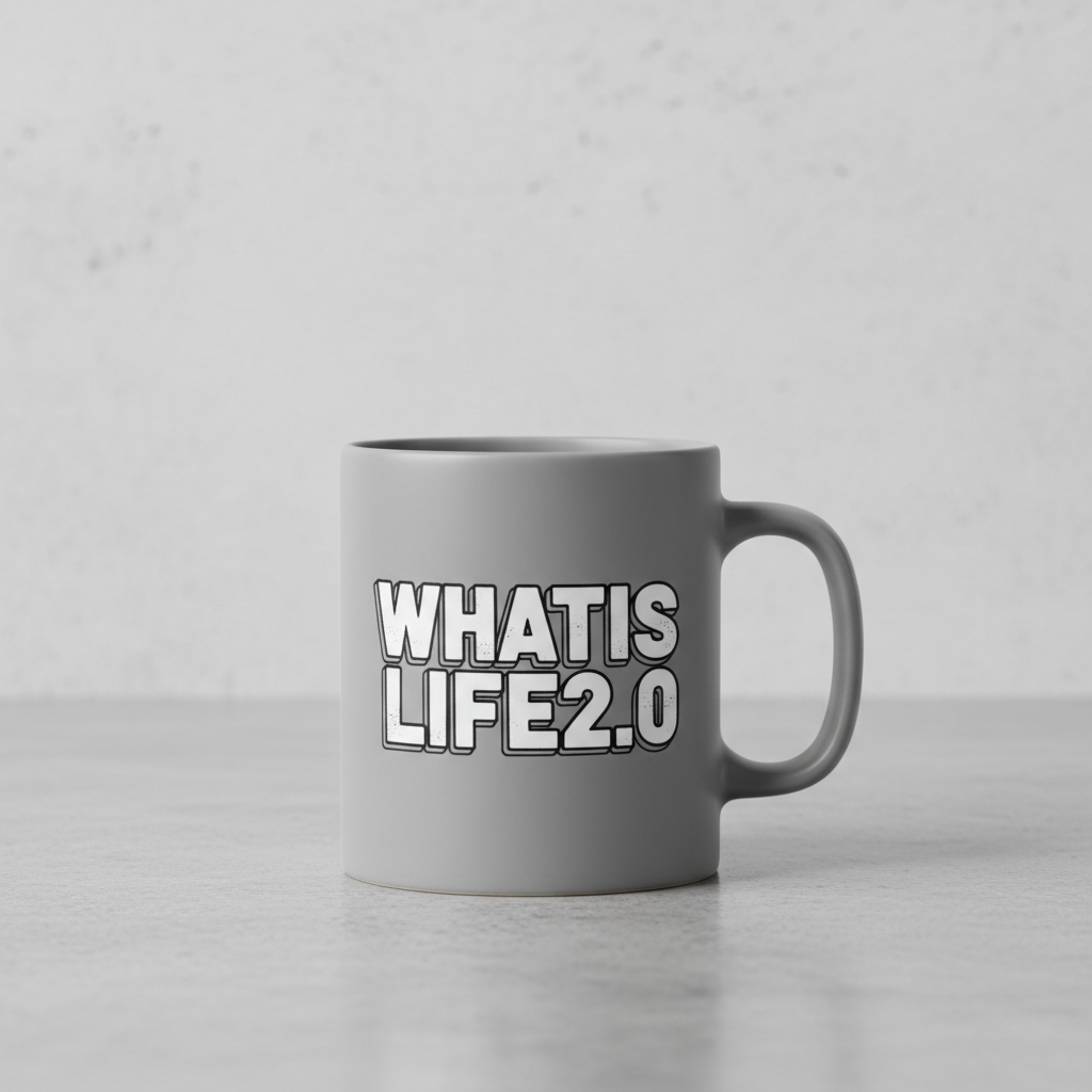 WHATISLIFE2.0 Grey Mug