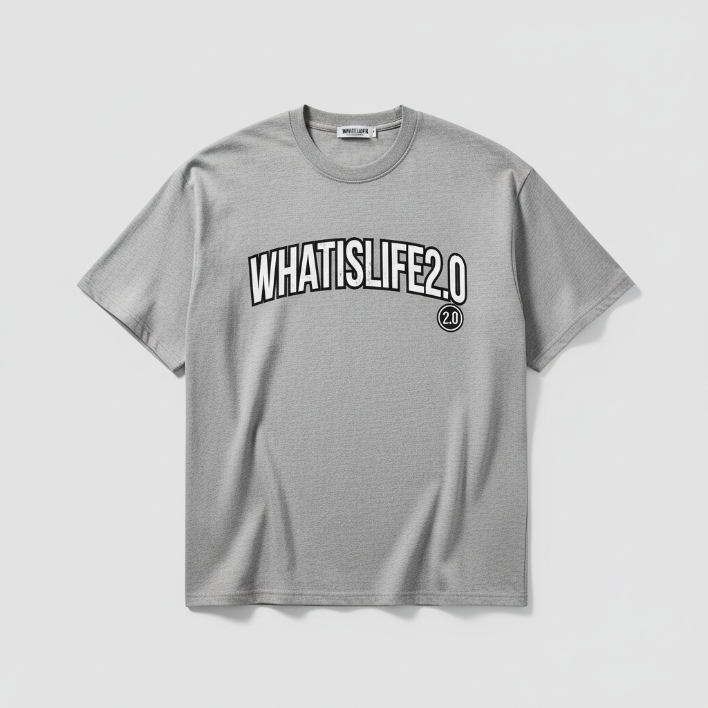 WHATISLIFE2.0 Grey T-Shirt