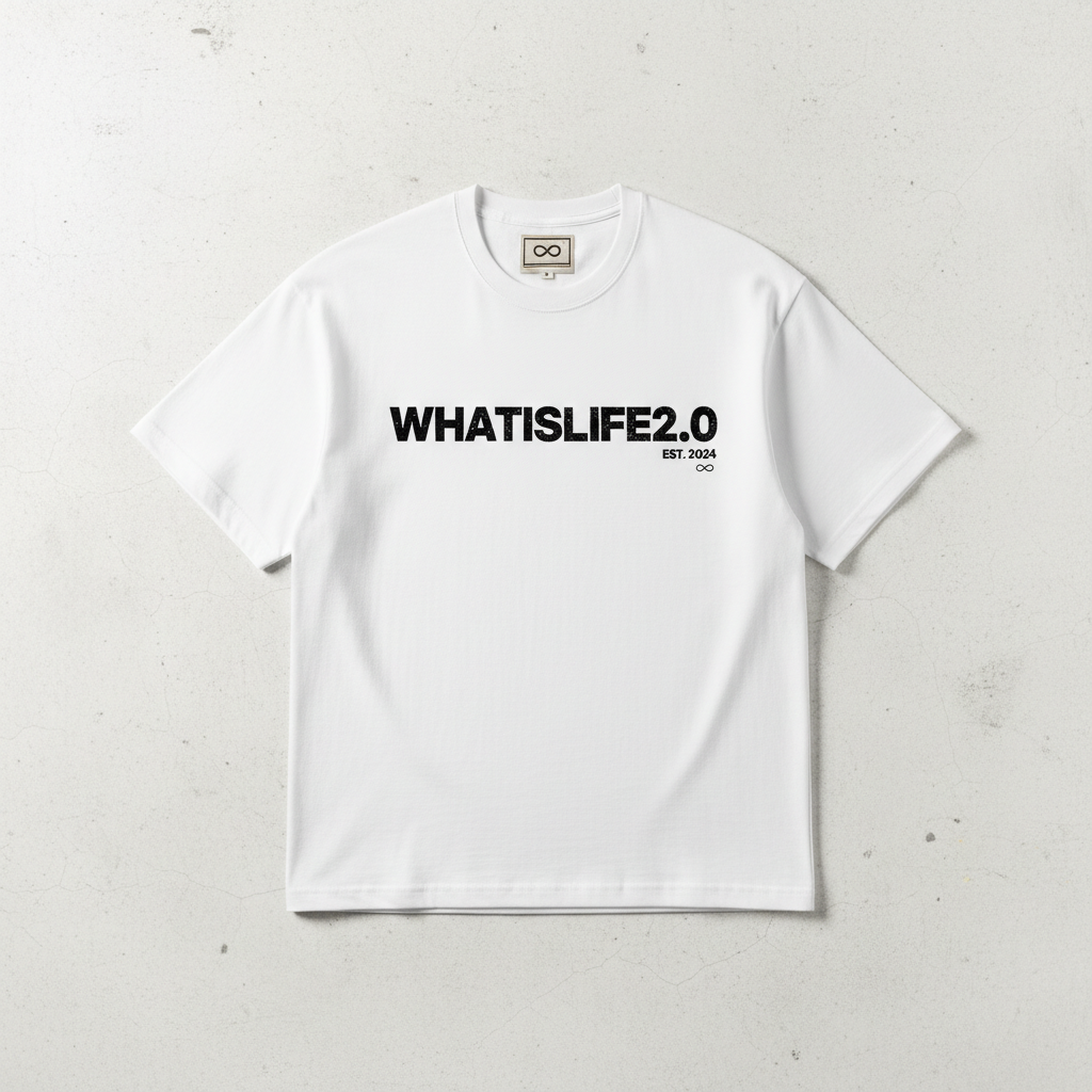 WHATISLIFE2.0 White T-Shirt